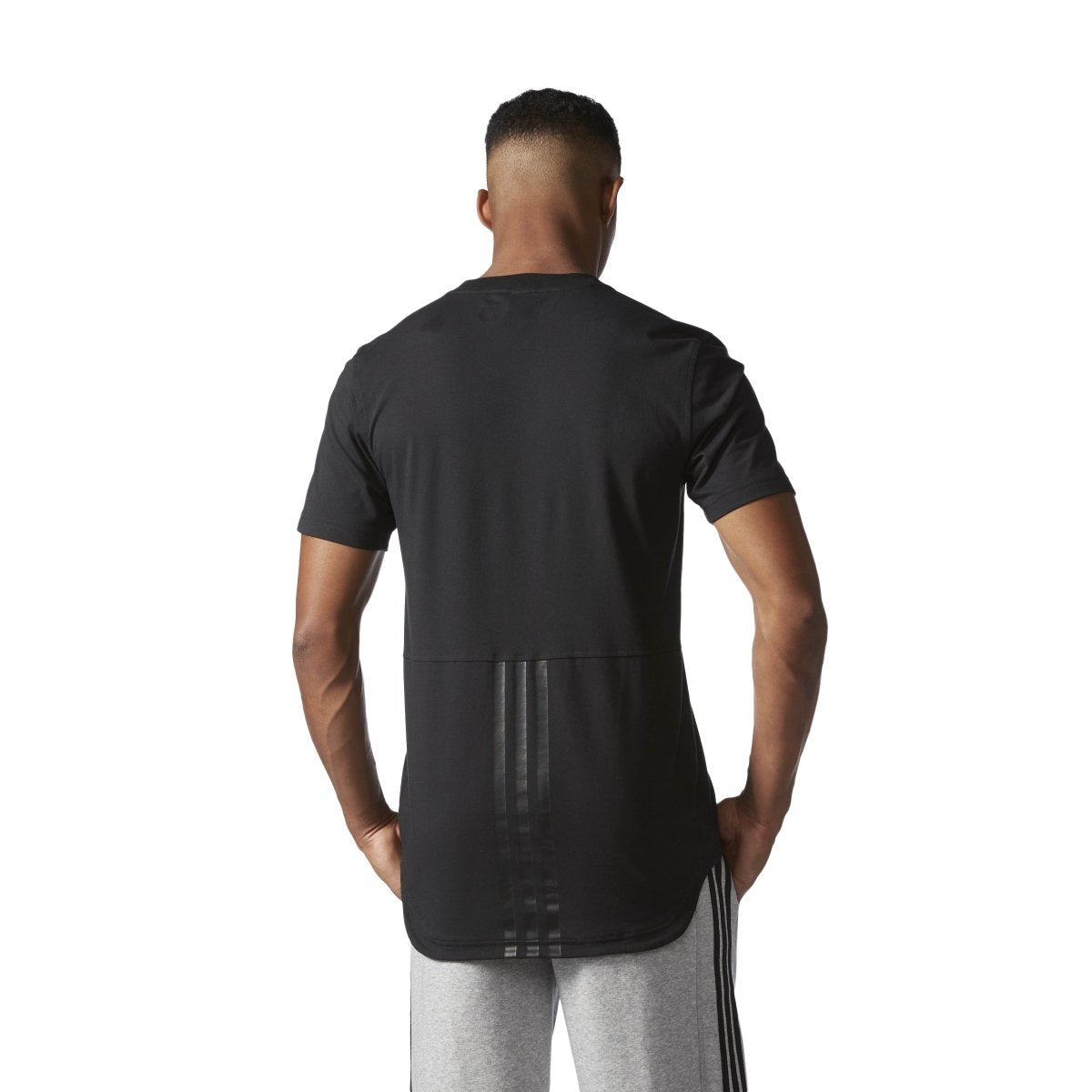 Men's adidas Essential Droptail 3 Stripe Tee