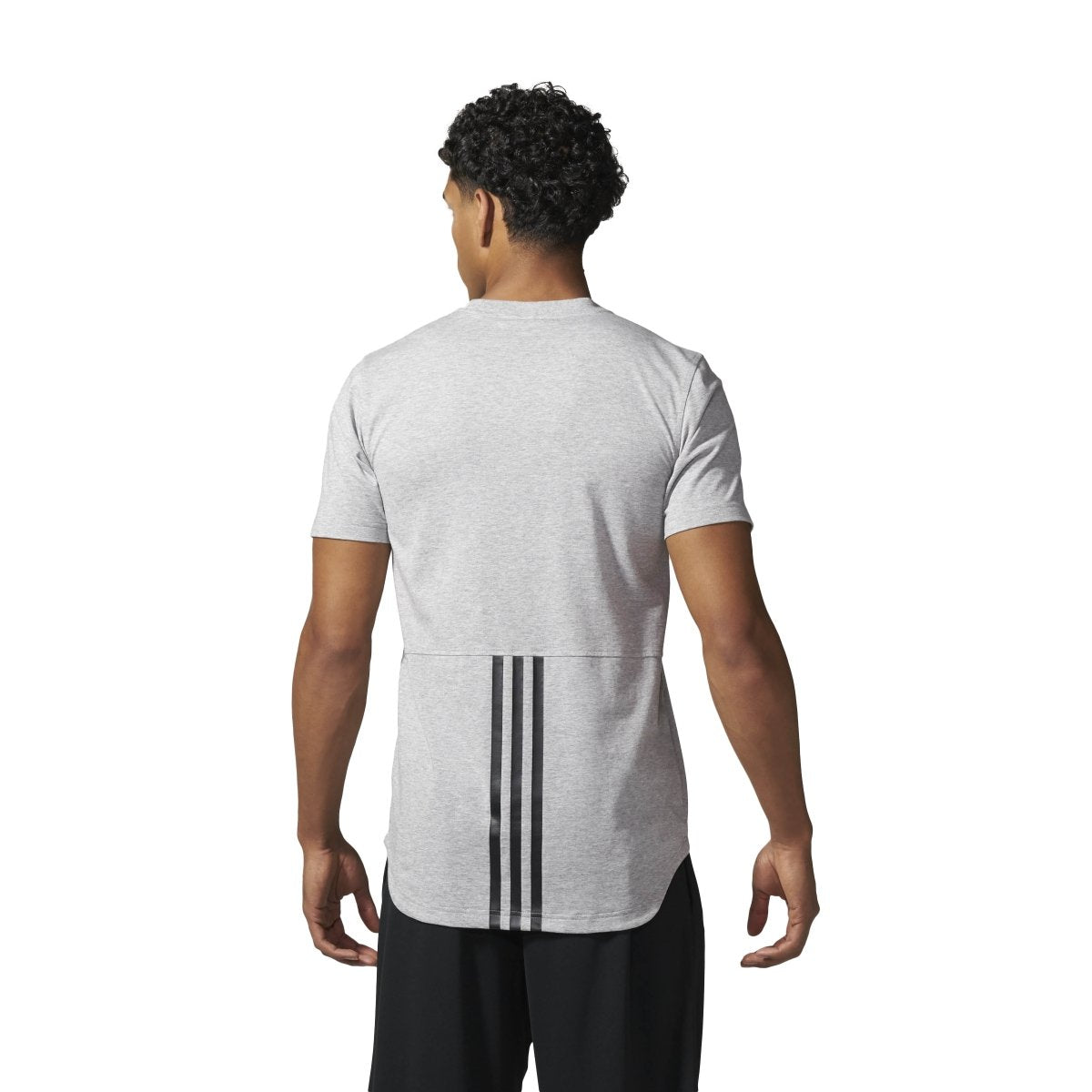 Men's adidas Essential Droptail 3 Stripe Tee