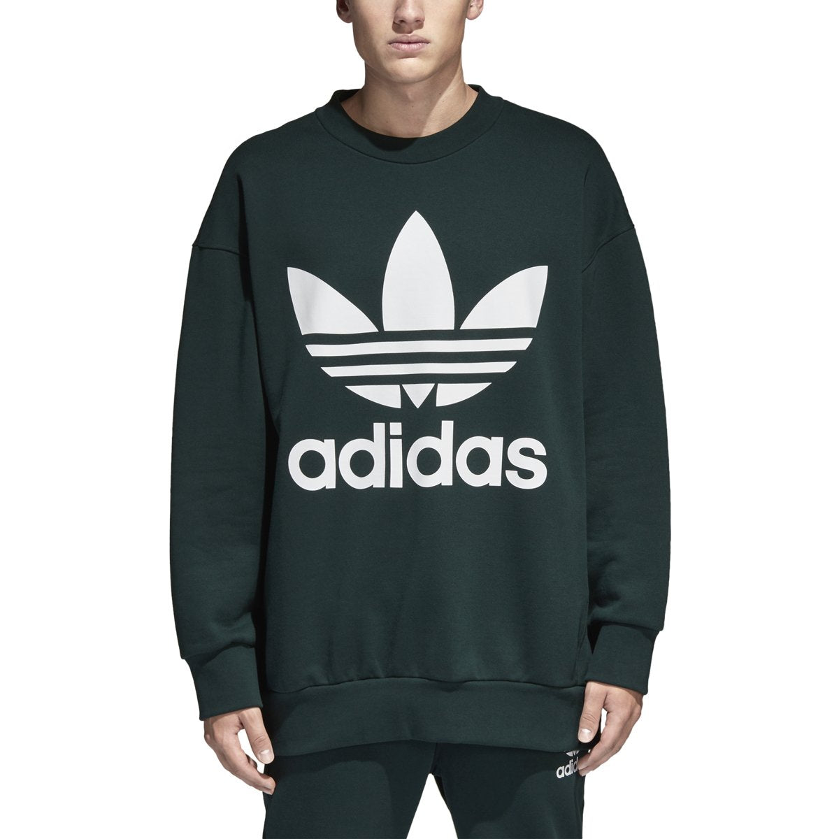 adidas Men's Adicolor Trefoil Crewneck