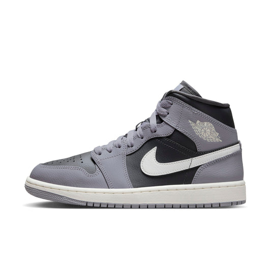 Air Jordan Women's Retro 1 Mid 'Cement Grey' W Sneakers