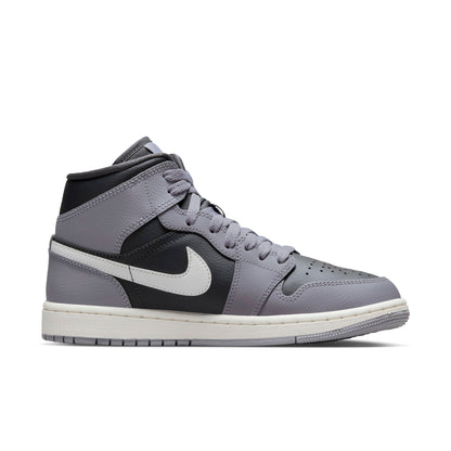 Air Jordan Women's Retro 1 Mid 'Cement Grey' W Sneakers