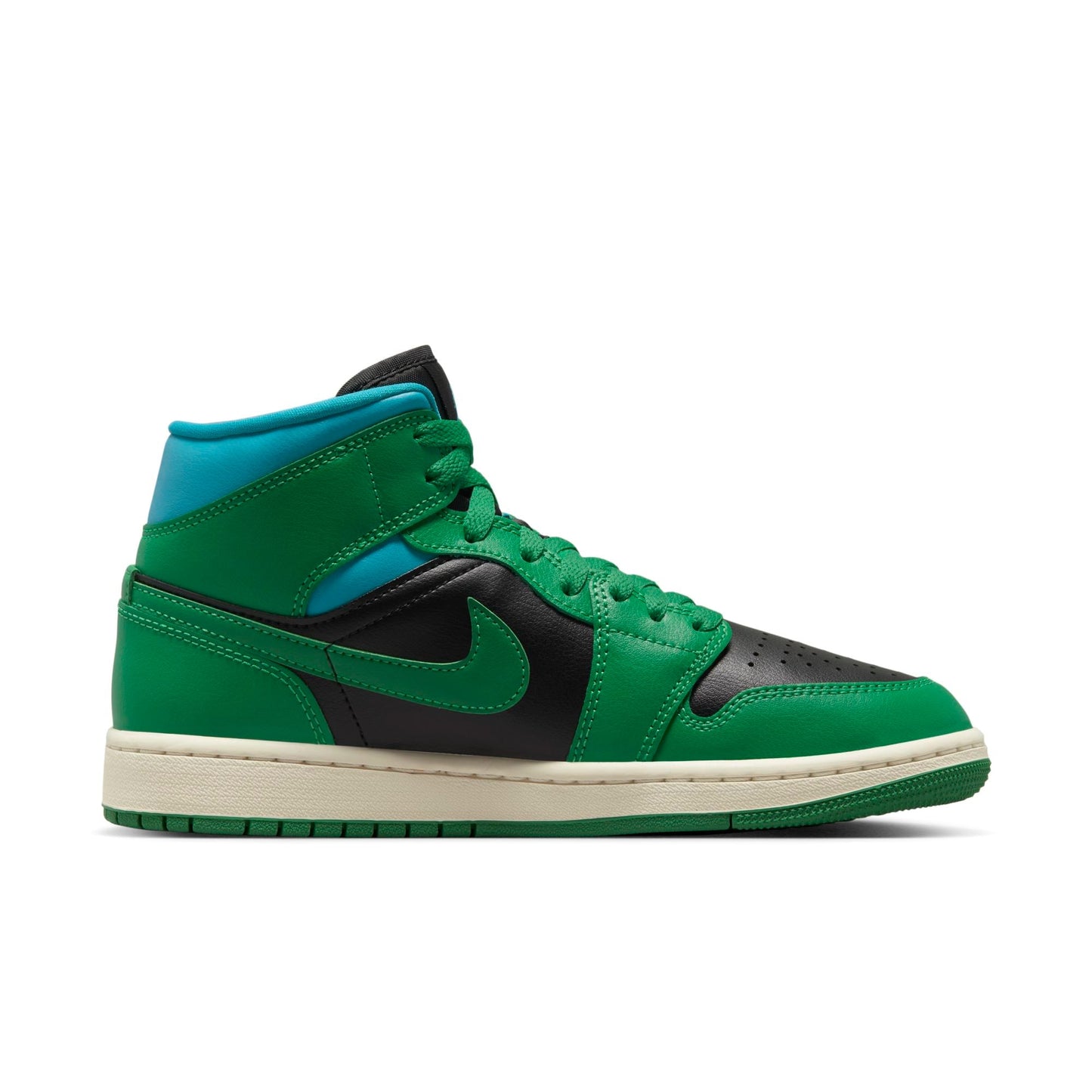 Women's Air Jordan Retro 1 Mid 'Lucky Green Aquatone'