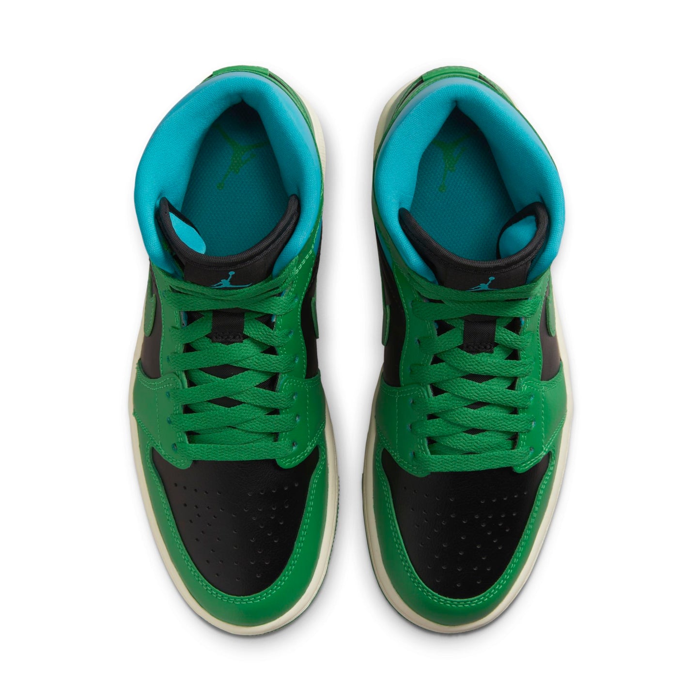Women's Air Jordan Retro 1 Mid 'Lucky Green Aquatone'