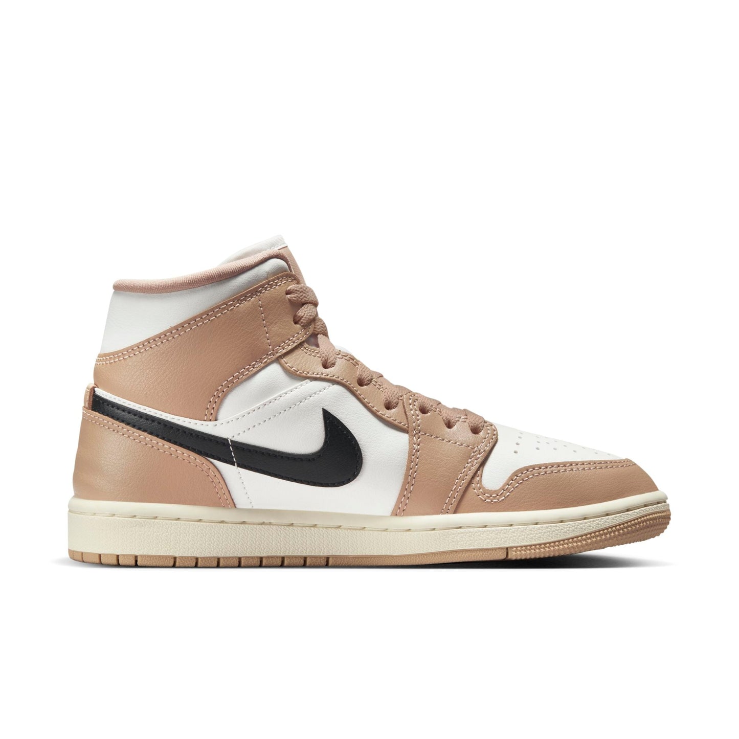Air Jordan Women's Retro 1 Mid 'Desert Sail' W Sneakers
