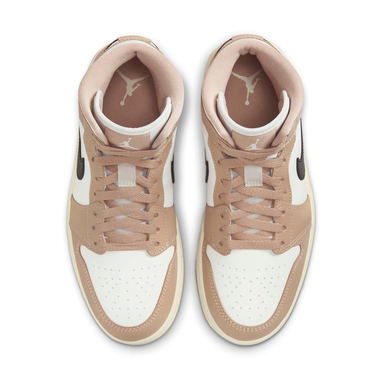 Air Jordan Women's Retro 1 Mid 'Desert Sail' W Sneakers
