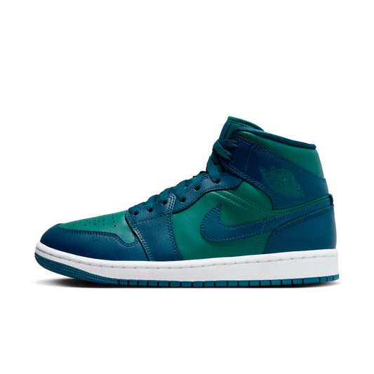 Women's Air Jordan Retro1 Mid 'Teal French Blue'