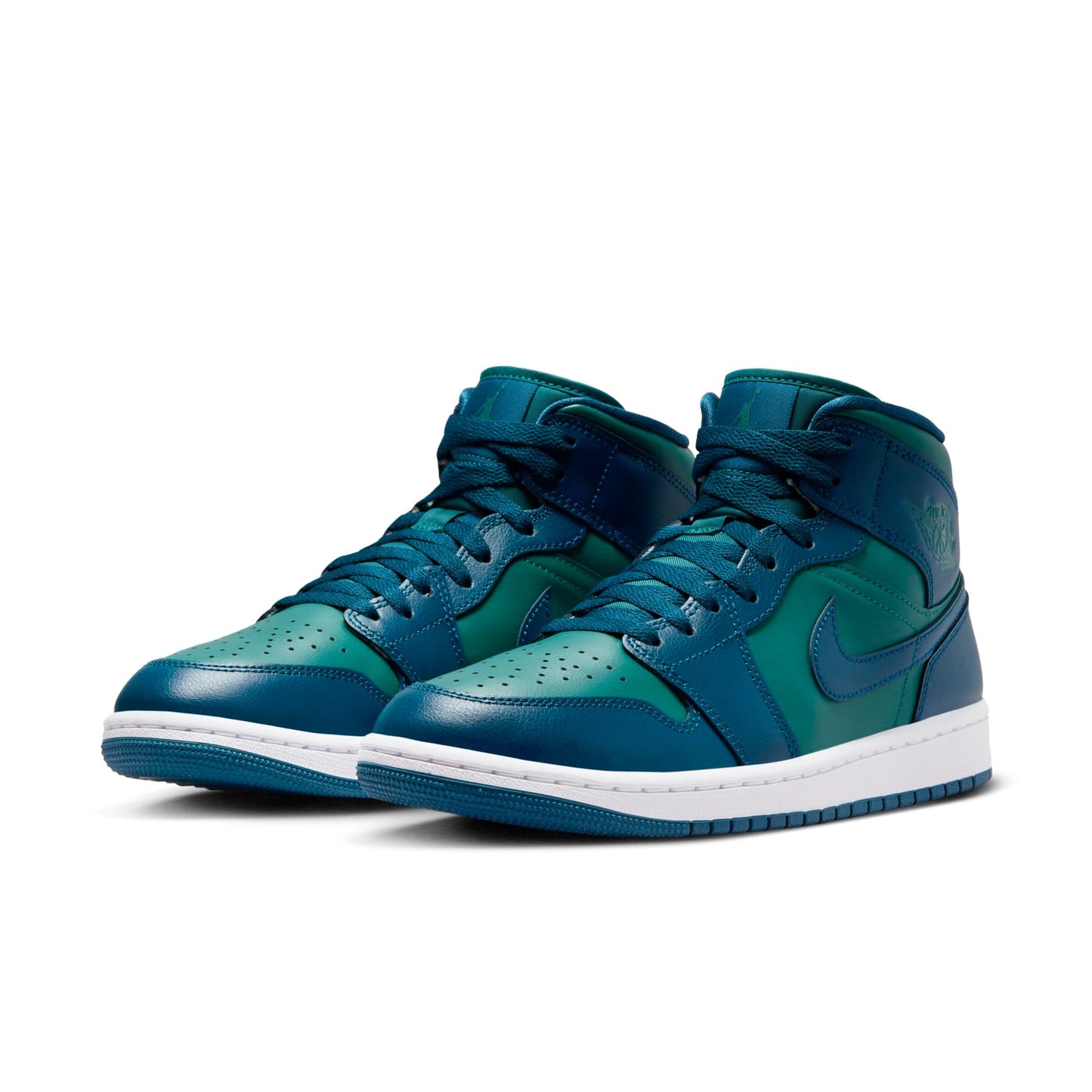 Women's Air Jordan Retro1 Mid 'Teal French Blue'