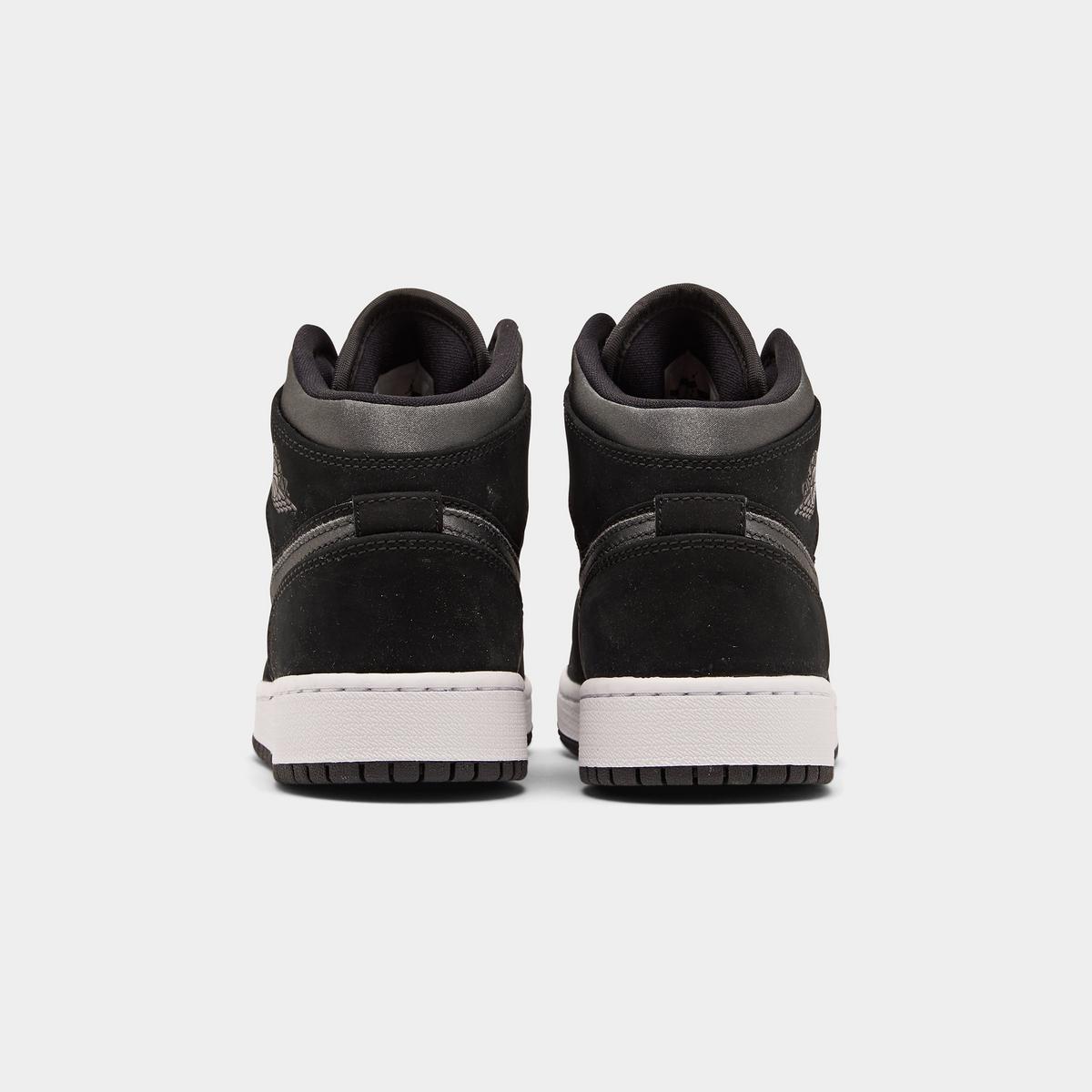 [bq6931-012] Grade School Air Jordan Retro 1 Mid Se Gs 'black Anthracite'