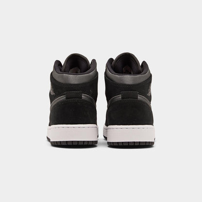 [bq6931-012] Grade School Air Jordan Retro 1 Mid Se Gs 'black Anthracite'