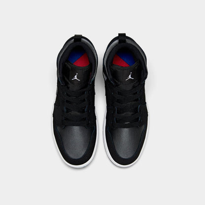 [bq6931-012] Grade School Air Jordan Retro 1 Mid Se Gs 'black Anthracite'