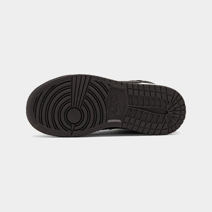 [bq6931-012] Grade School Air Jordan Retro 1 Mid Se Gs 'black Anthracite'