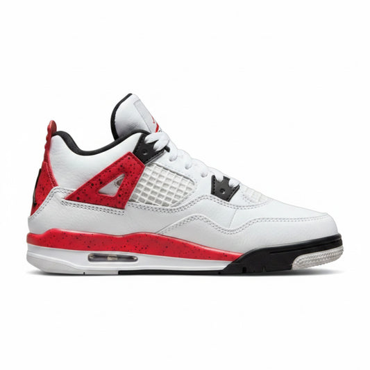 Air Jordan Preschool Retro 4 'Red Cement' Ps Sneakers