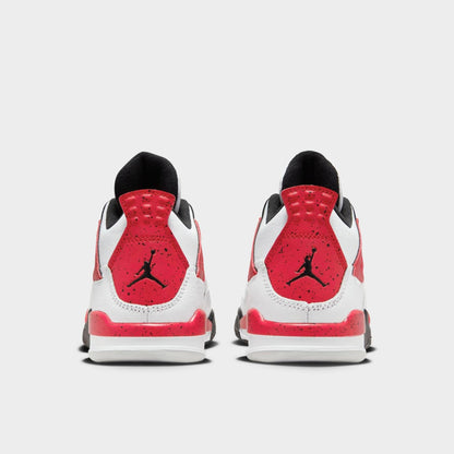 Air Jordan Preschool Retro 4 'Red Cement' Ps Sneakers