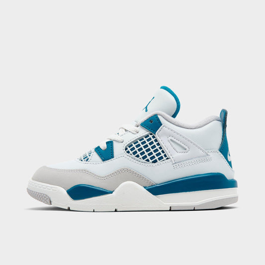 Toddlers Air Jordan Retro 4 Td 'Military Blue' 2024 - BQ7670-141