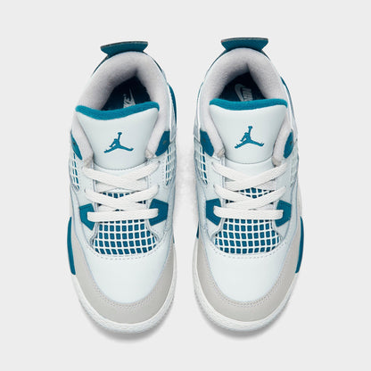 Toddlers Air Jordan Retro 4 Td 'Military Blue' 2024 - BQ7670-141