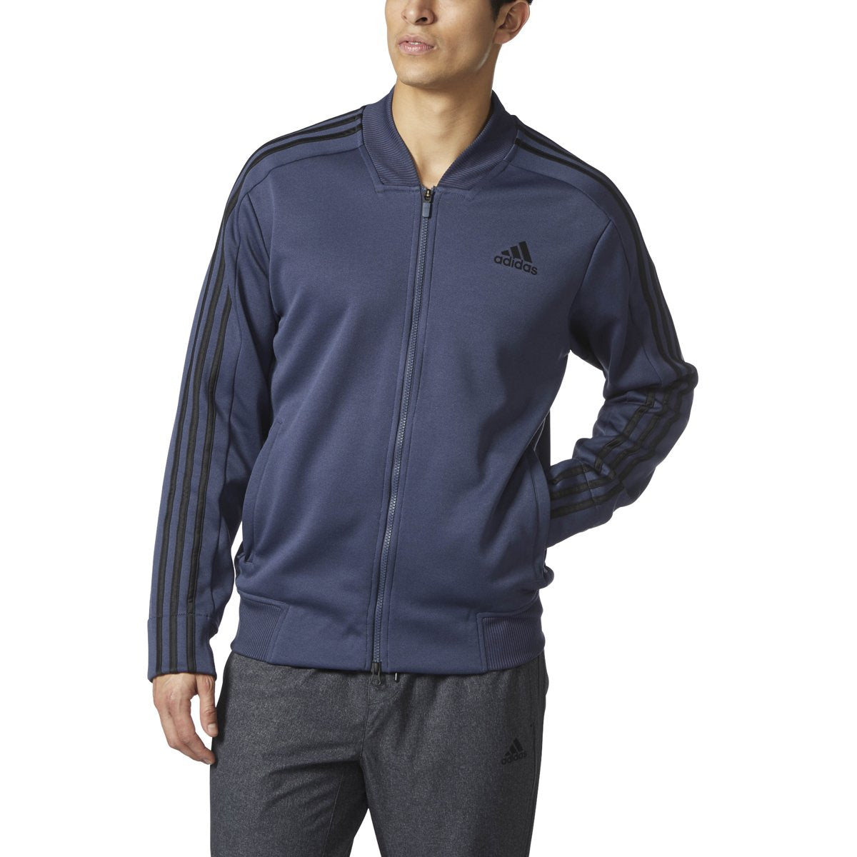 adidas Men's Sport Id Track Bomber Full Zip