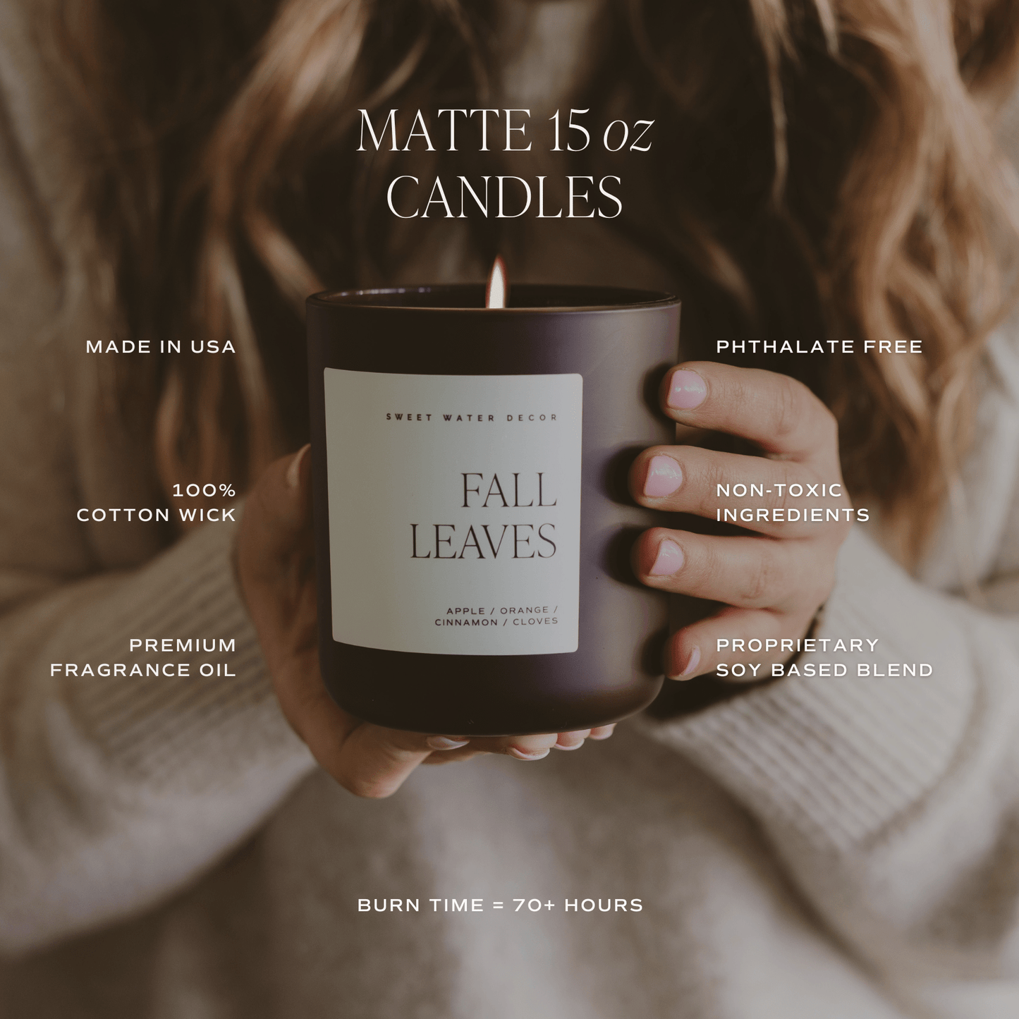Cinnamon Rolls Soy Candle - Brown Matte Jar - 15 oz