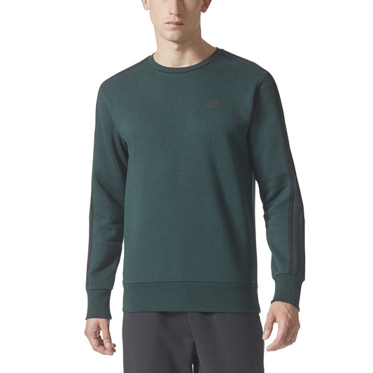 adidas Men's Essential 3S Crew Sweatshirt