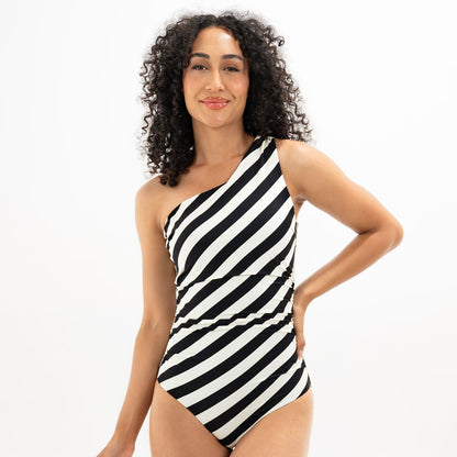 Single Shoulder One Piece Swimsuit