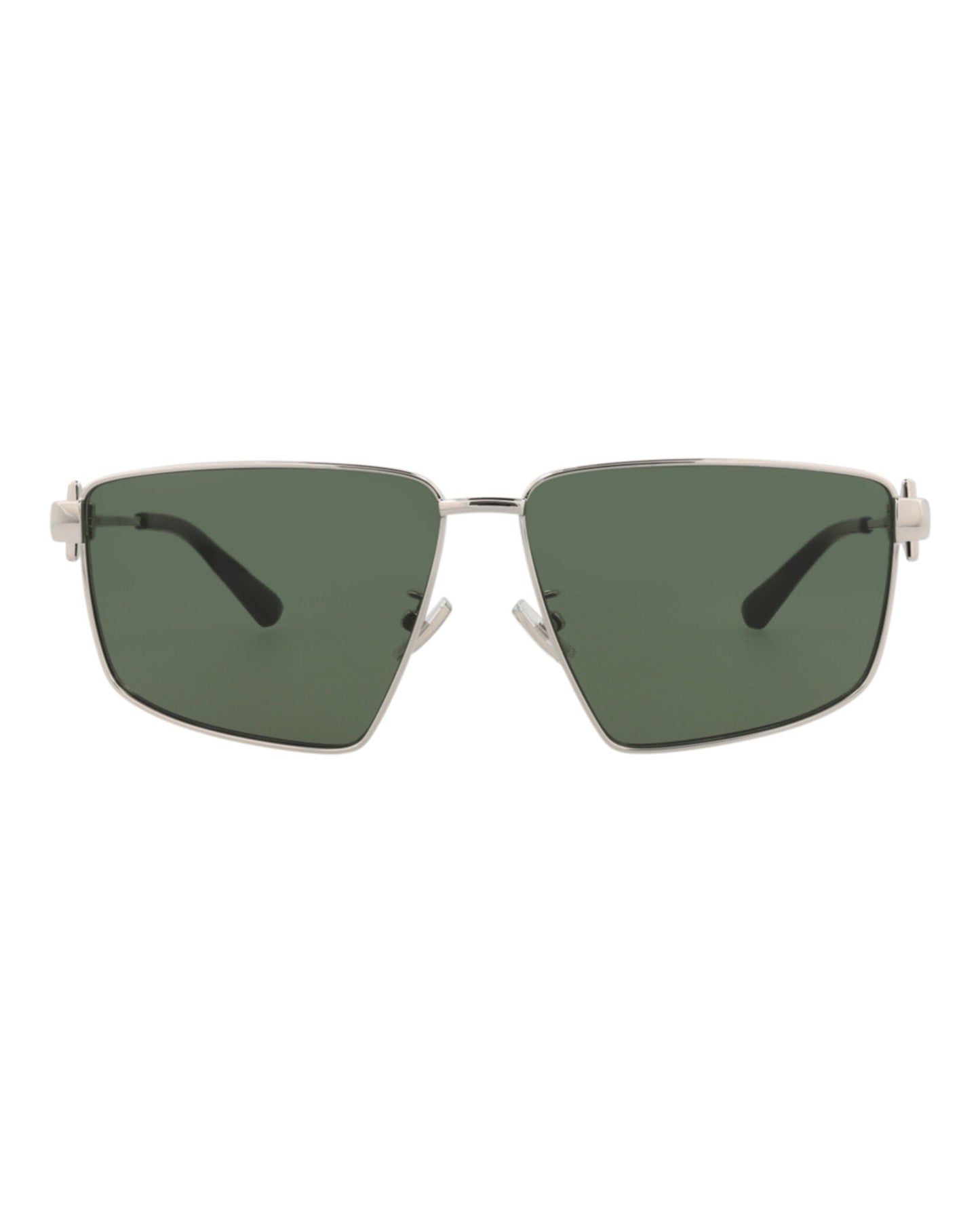 Bottega Veneta Square-Frame Metal Sunglasses