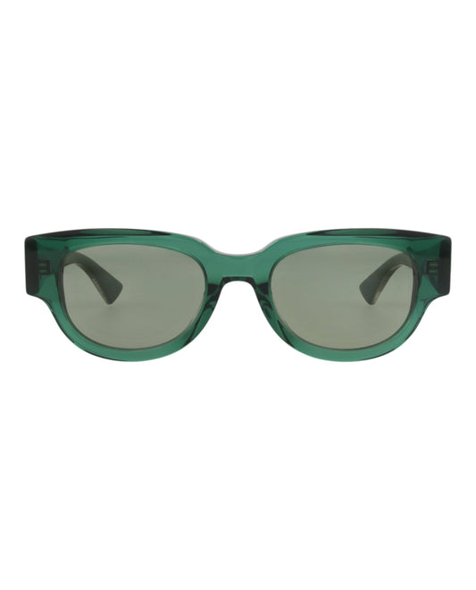 Bottega Veneta Round-Frame Recycled Acetate Sunglasses