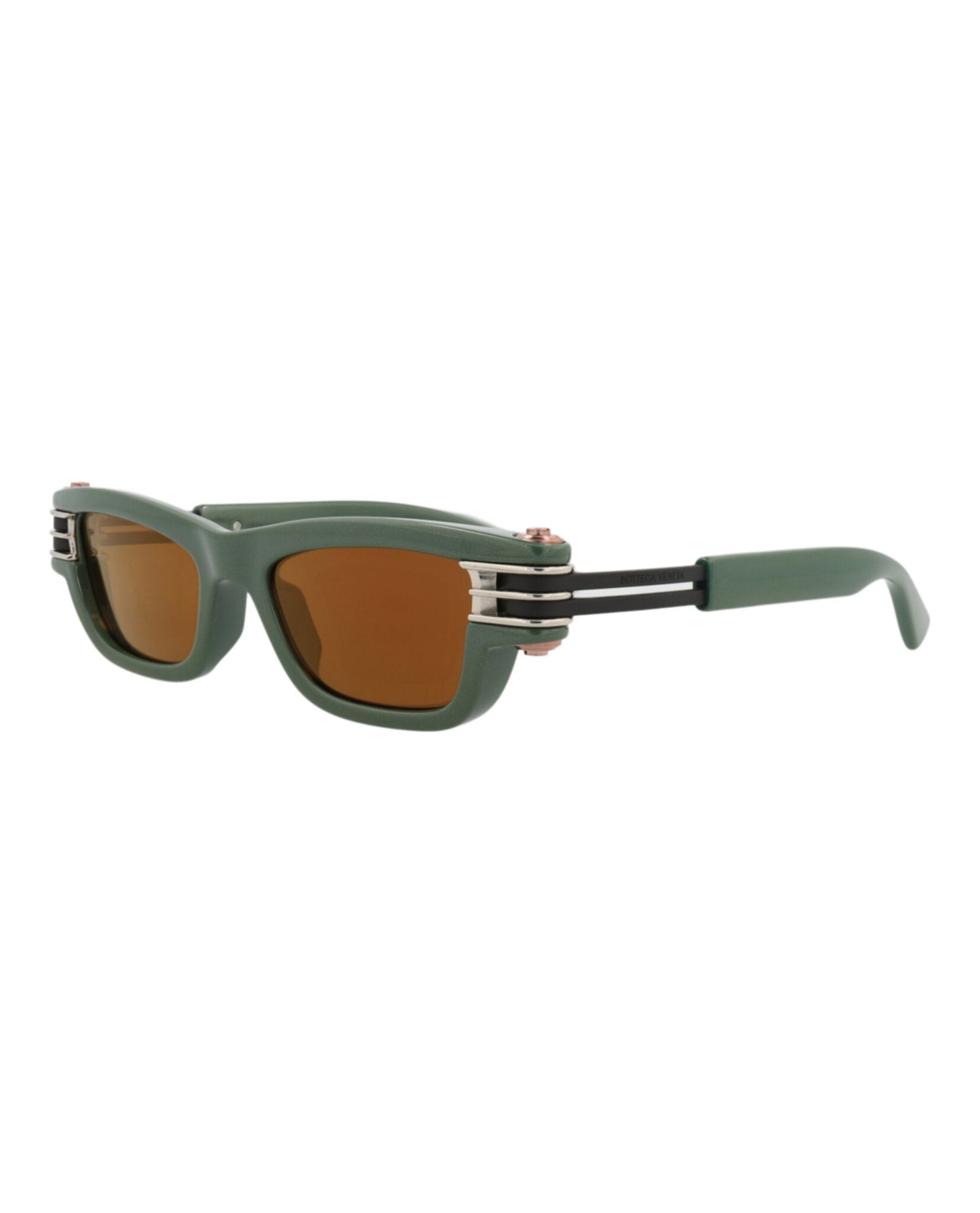 Bottega Veneta Square-Frame Injection Sunglasses