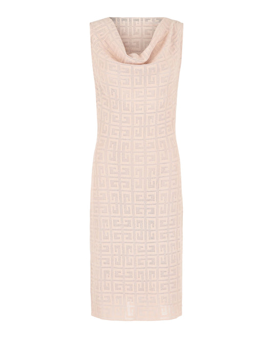 Givenchy 4G Monogram Draped Midi Dress