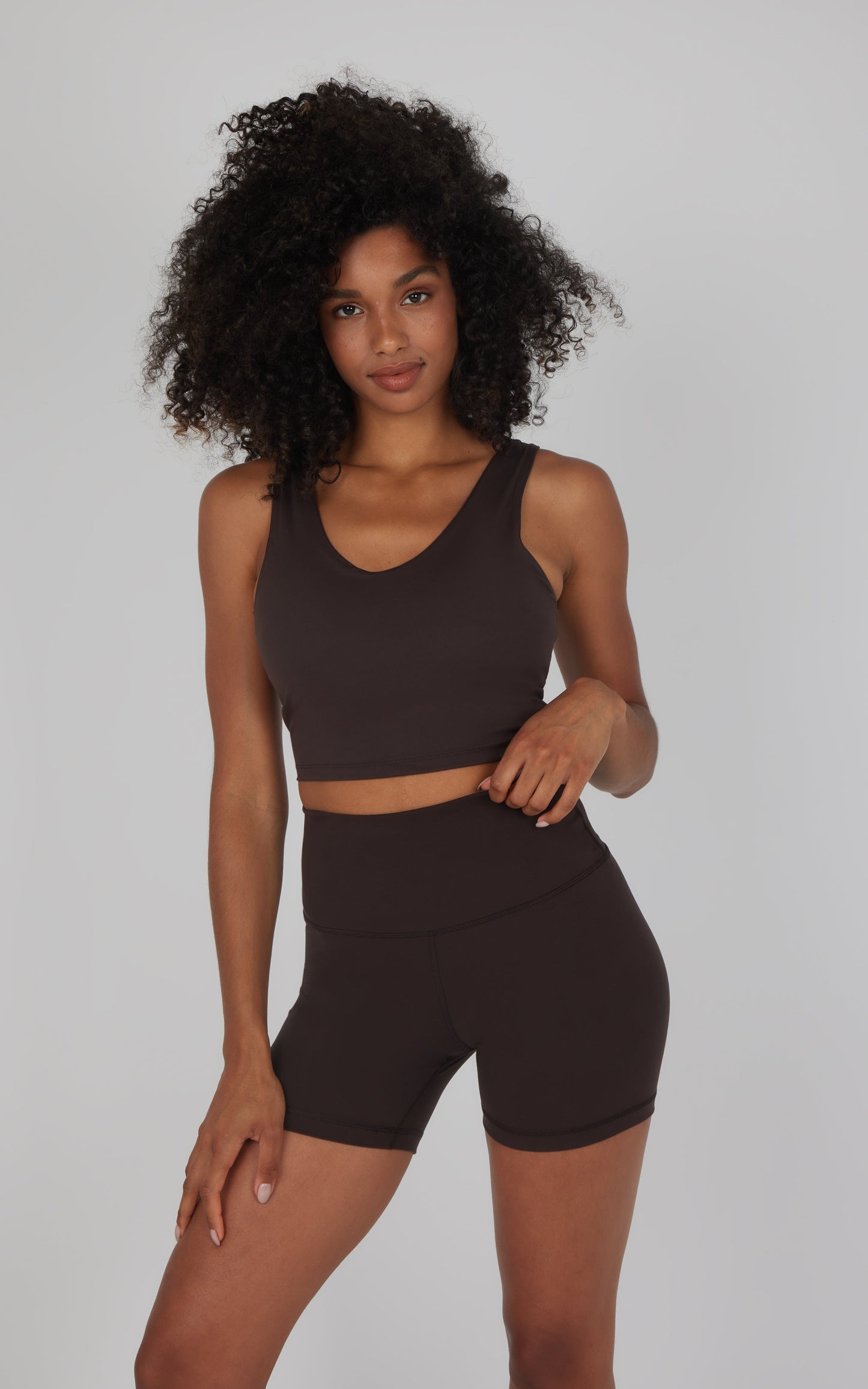 2 PK Lux 5" Leopard Print Short and Solid Short - Our Cafe Story