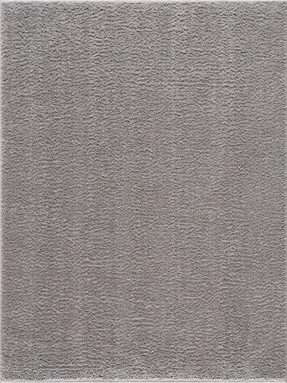 Judy Solid Gray Washable Shag Rug - Clearance