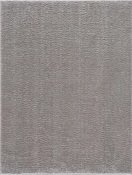 Judy Solid Gray Washable Shag Rug - Clearance