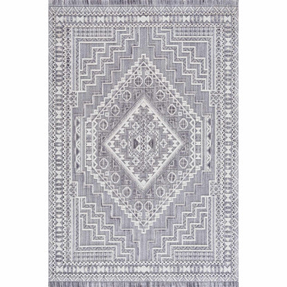Alya 3D Saxony with Fringes Area Rug - Clearance