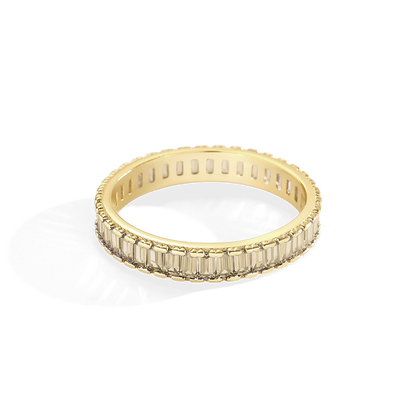 Mint & Lily Baguette Birthstone Eternity Band
