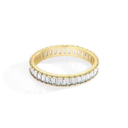 Mint & Lily Baguette Birthstone Eternity Band