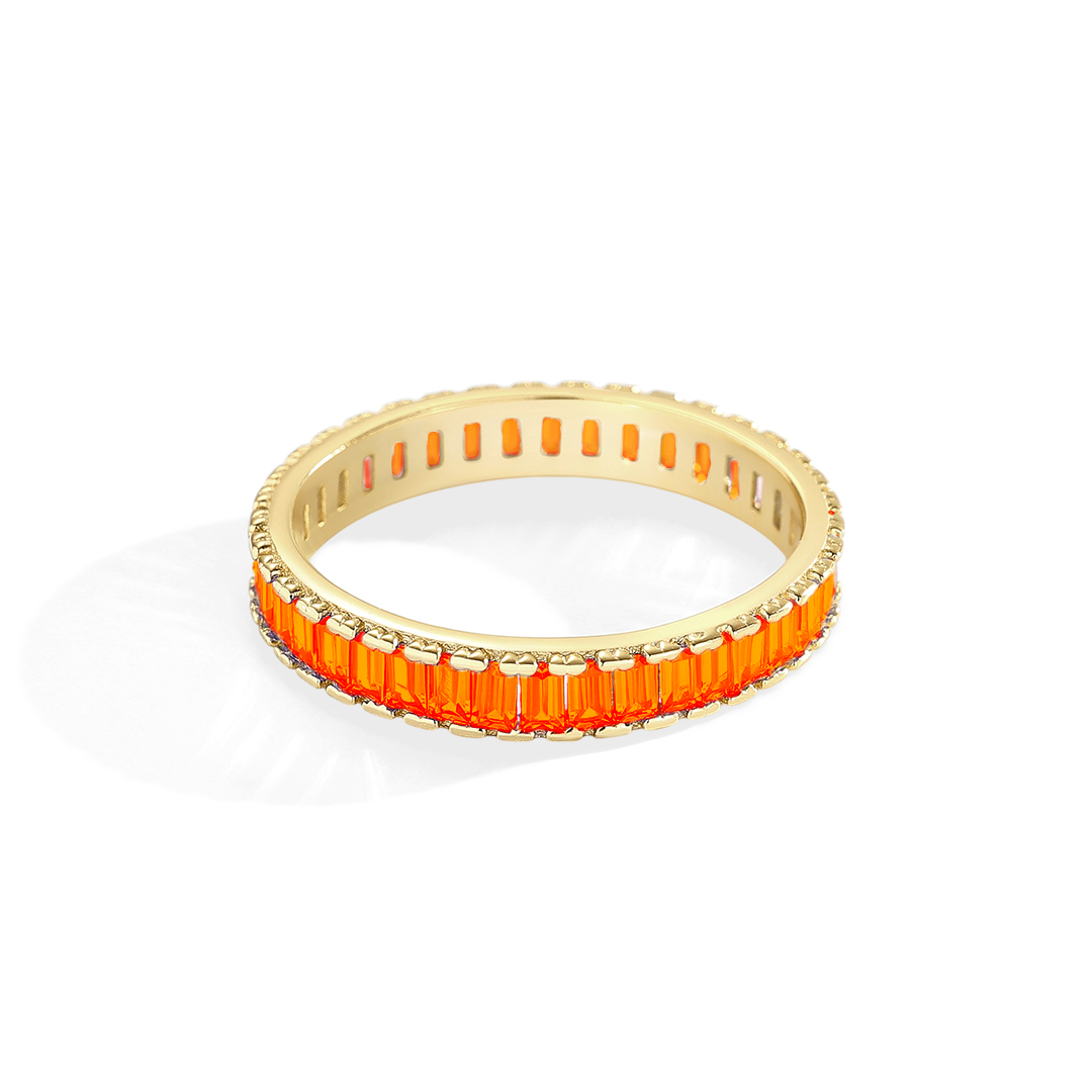 Mint & Lily Baguette Birthstone Eternity Band