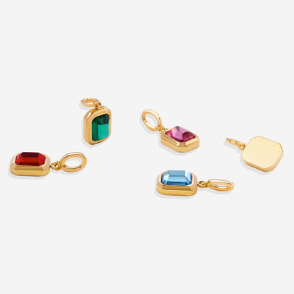 Mint & Lily Baguette Birthstone Charm