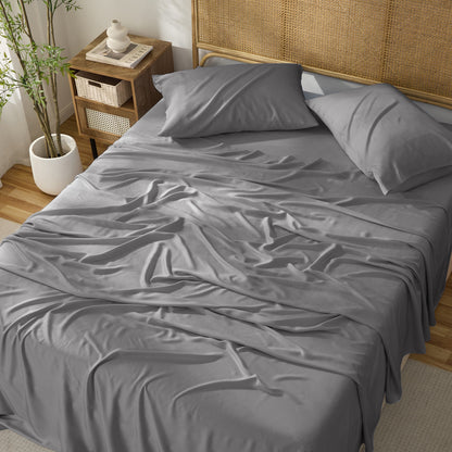 Kathy Ireland 4-Piece Cooling Bamboo Blend Sheet Set