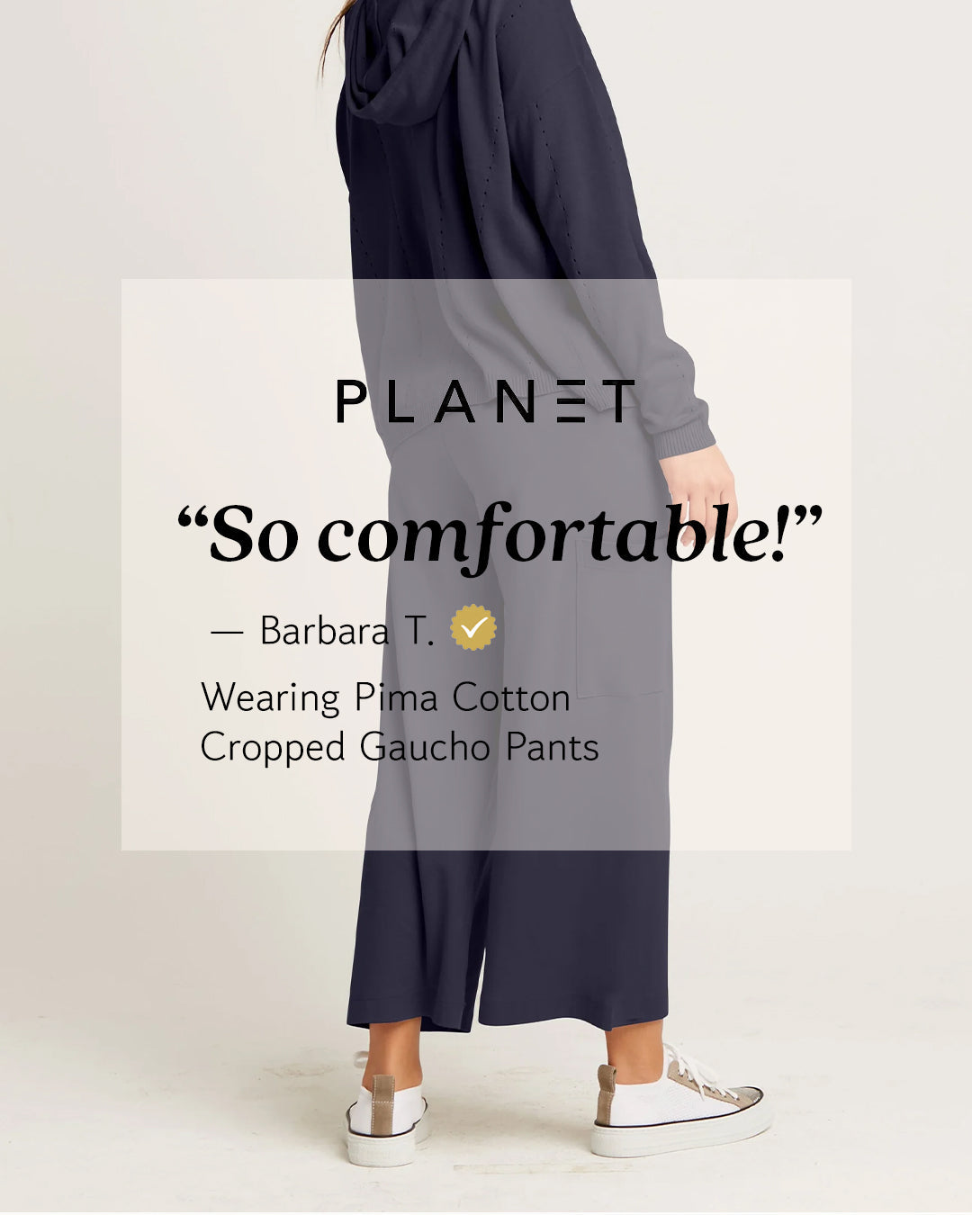 Pima Cotton Cropped Gaucho Pants - Lava