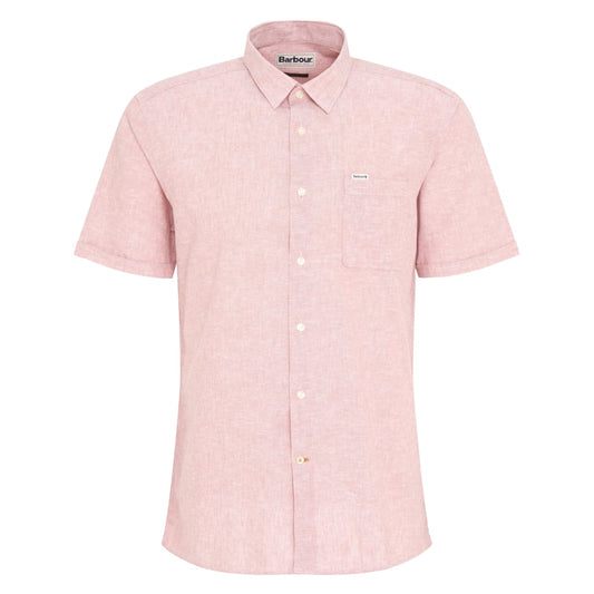 Barbour Men's Regular Short Sleeve Summer Button Down Shirt