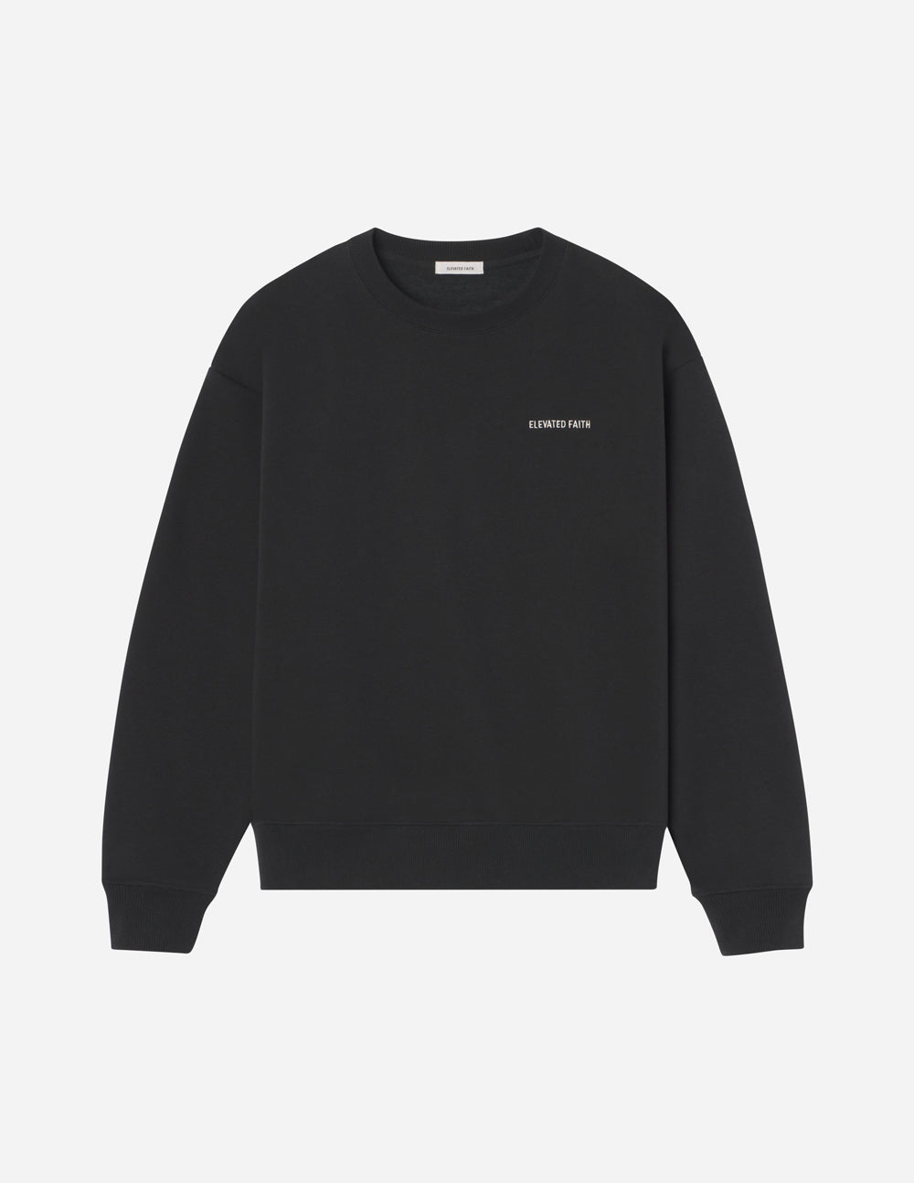 Elevated Faith Basics Black Unisex Crewneck