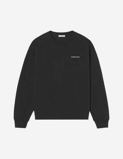 Elevated Faith Basics Black Unisex Crewneck