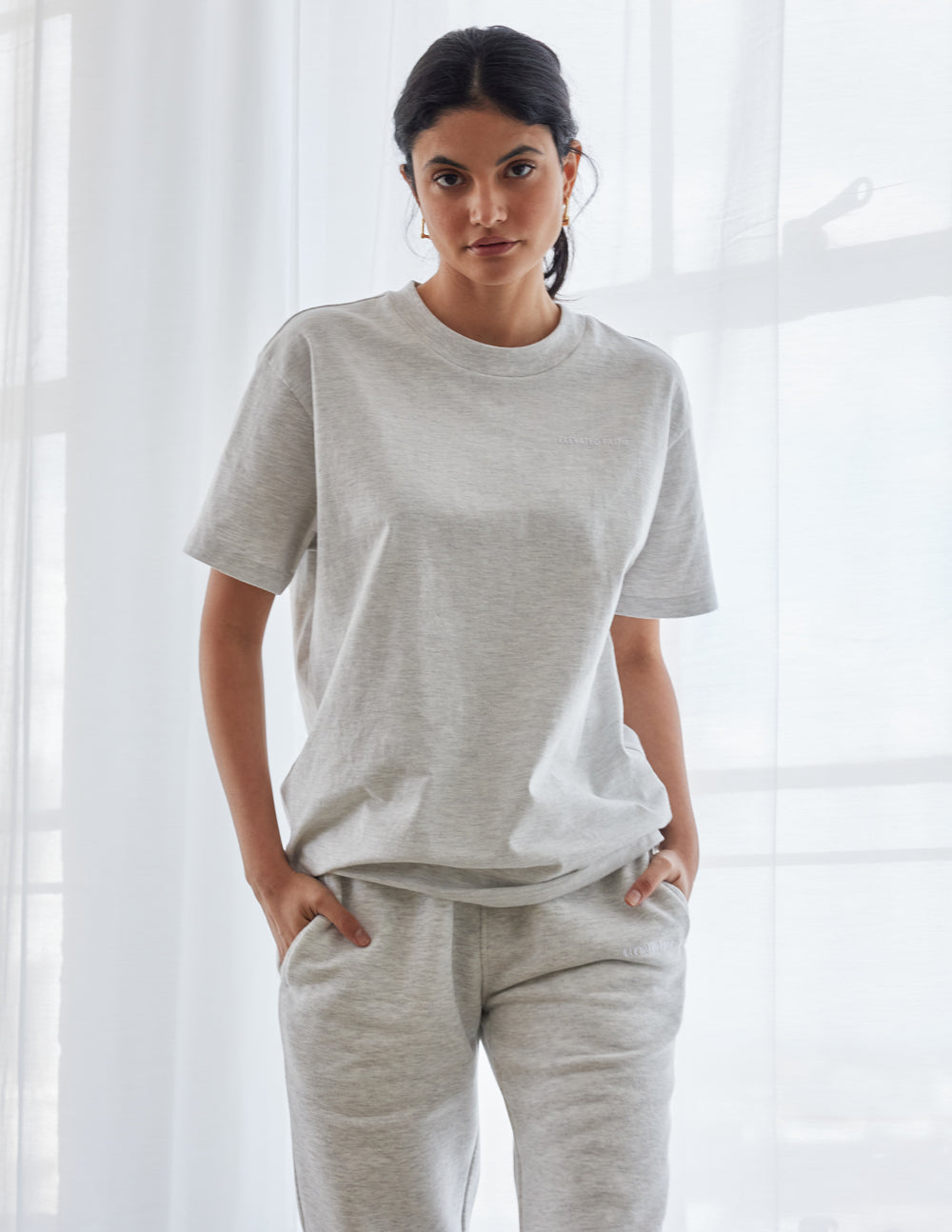 Elevated Faith Basics Cloud Grey Unisex Tee