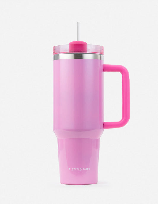 Elevated Faith Basics Pink 40 oz Tumbler