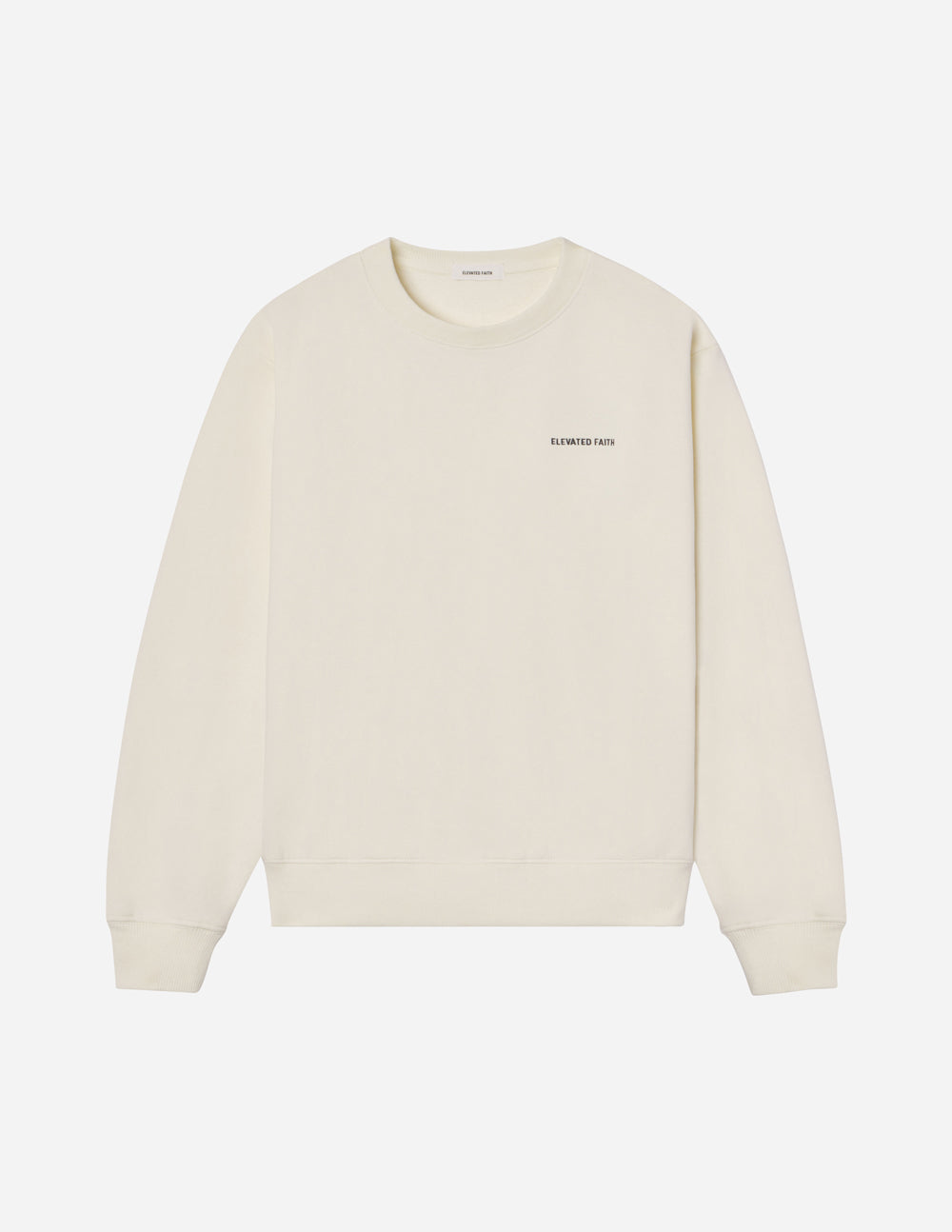 Elevated Faith Basics White Sand Unisex Crewneck