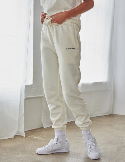 Elevated Faith Basics White Sand Unisex Sweatpant