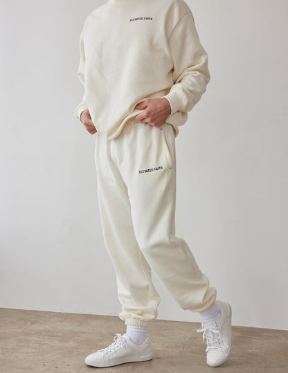 Elevated Faith Basics White Sand Unisex Sweatpant