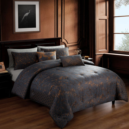 Bebejan Bamboo Tree 5 Piece Comforter Set