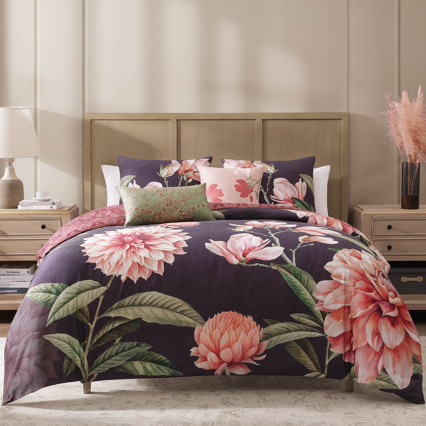 Bebejan Blush Serenade 5 Piece Reversible Comforter Set by Bebejan