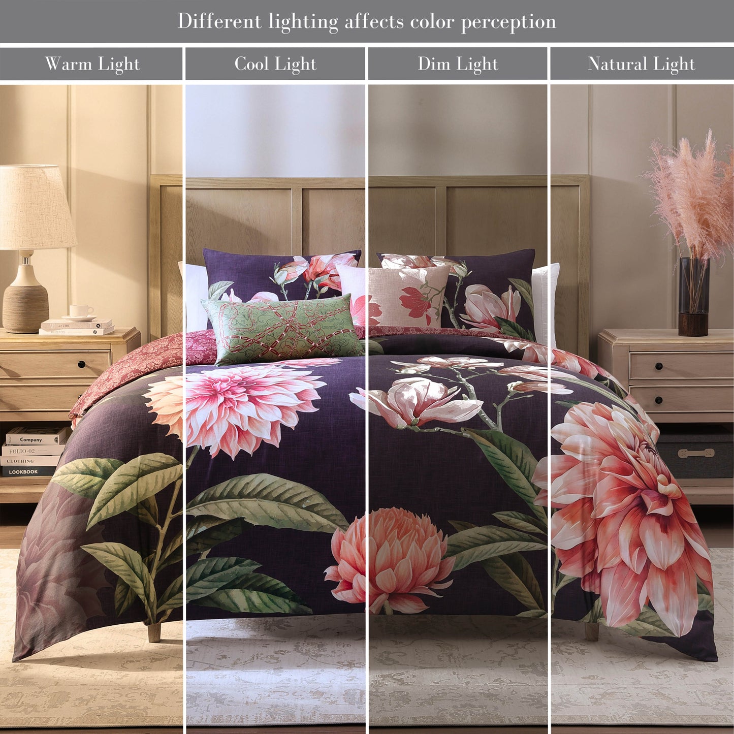 Bebejan Blush Serenade 5 Piece Reversible Comforter Set by Bebejan