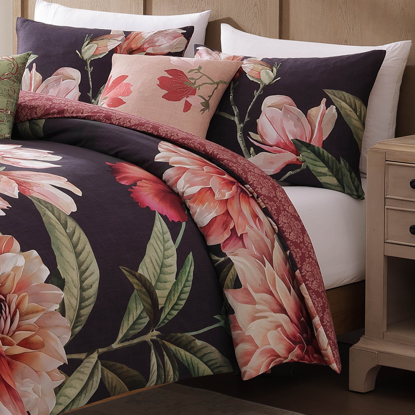 Bebejan Blush Serenade 5 Piece Reversible Comforter Set by Bebejan