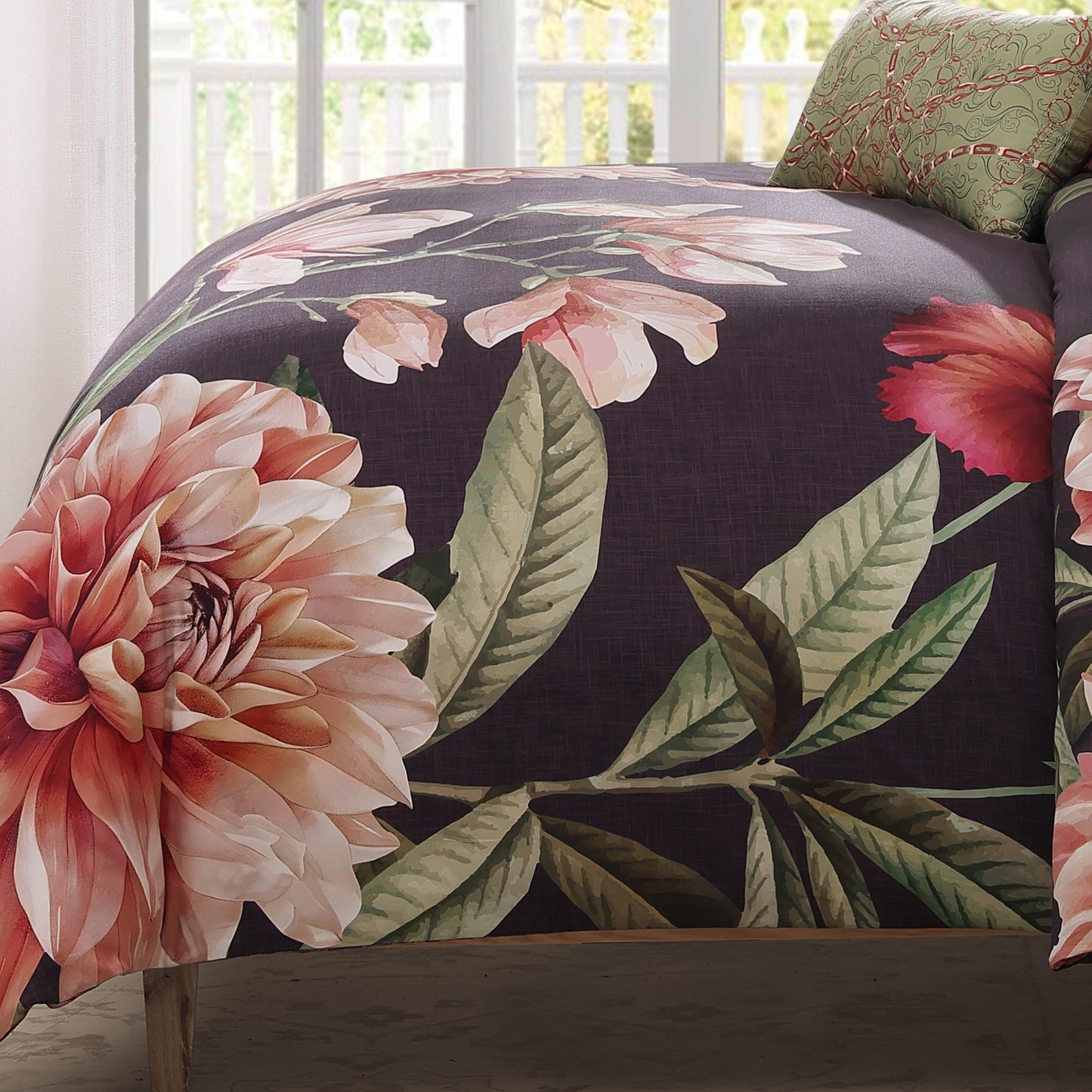 Bebejan Blush Serenade 5 Piece Reversible Comforter Set by Bebejan